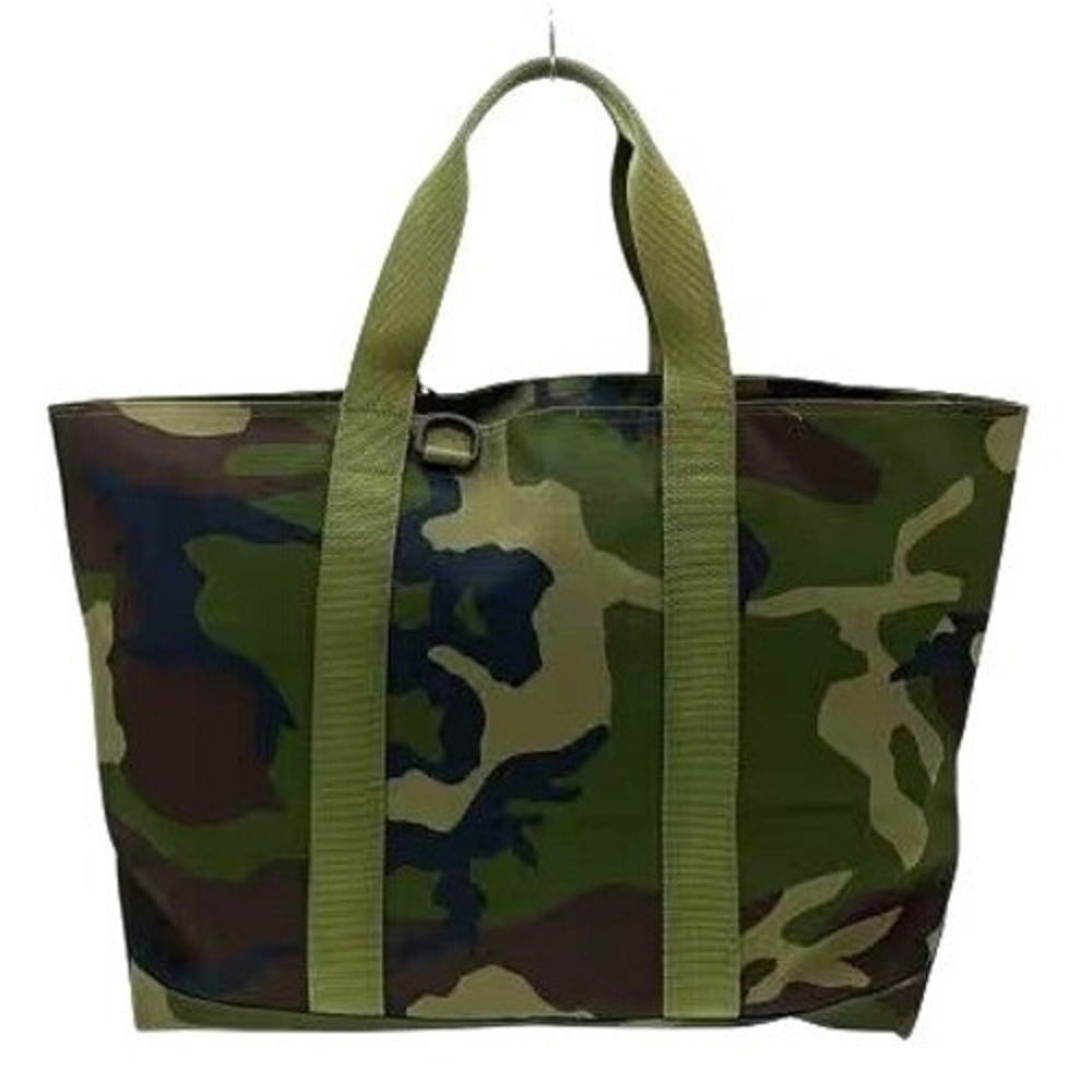 L.L. Bean Large Heavyweight Hunter Zip Top Camo Tote Coated Polyester Weekender